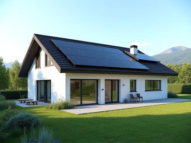 Einfamilienhaus mit Energiespeicher und LED-Beleuchtung in Salzburg
